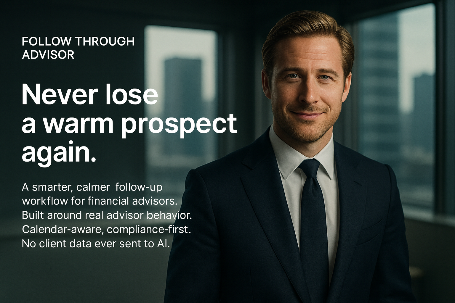 Financial advisor illustration for Follow Through